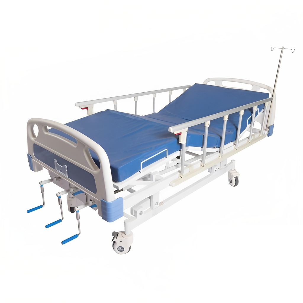 Bed Pasien Manual 3 Crank / Engkol