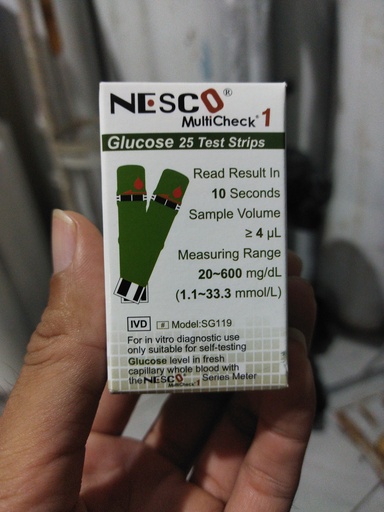 Strip Glucose (Gula Darah) Nesco 25 Strip - SG119